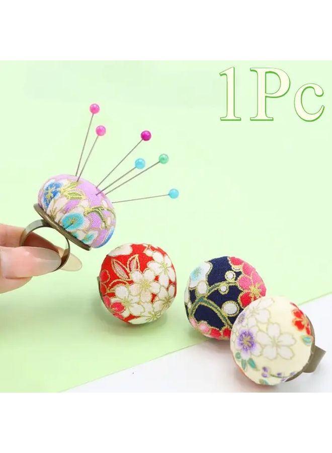 Purple Kimono Floral Needle Holder Pin Cushion Portable Sewing Organizer Case For Cross Stitch - Image 1