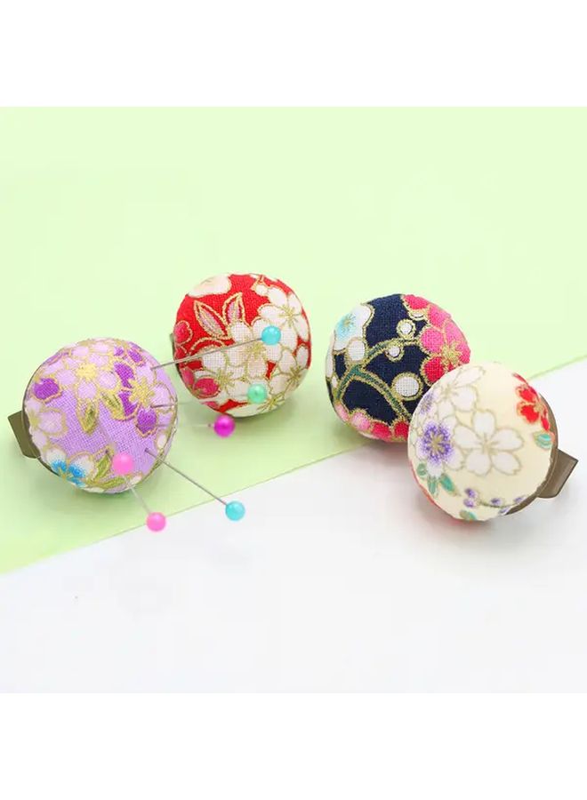 Purple Kimono Floral Needle Holder Pin Cushion Portable Sewing Organizer Case For Cross Stitch - Image 5