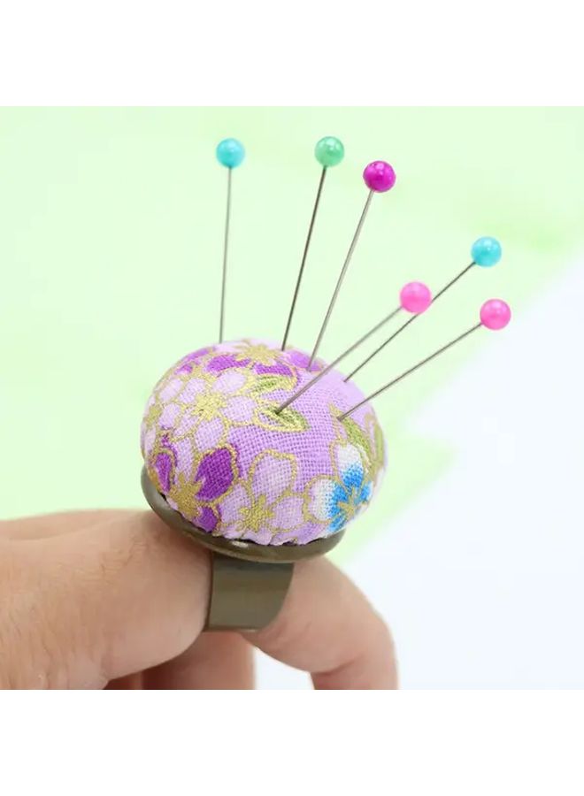 Purple Kimono Floral Needle Holder Pin Cushion Portable Sewing Organizer Case For Cross Stitch - Image 3