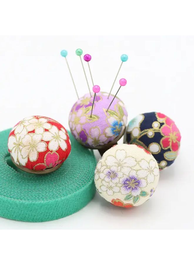 Purple Kimono Floral Needle Holder Pin Cushion Portable Sewing Organizer Case For Cross Stitch - Image 4