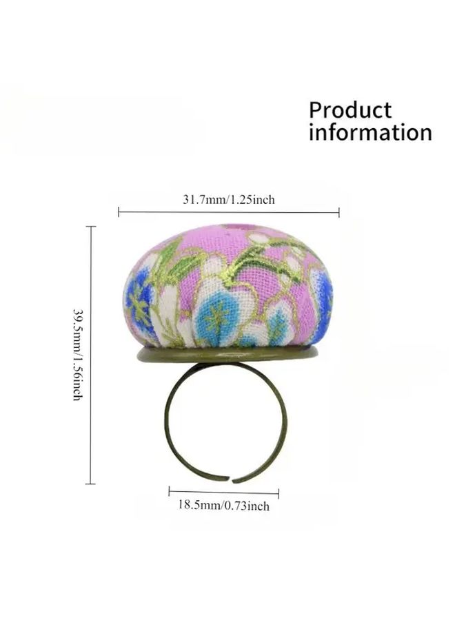 Purple Kimono Floral Needle Holder Pin Cushion Portable Sewing Organizer Case For Cross Stitch - Image 2