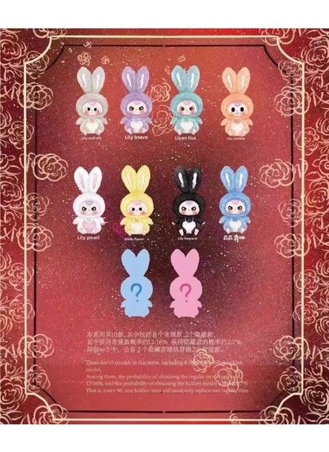 Genuine Baby Three-year-old Lily Rabbit Town Series Tide Play Blind Box Cute Toy Whole Box End Box Net Red Hand-Color:Three-year-old Baby Lily Rabbit Town (6 Pcs/end 72 Pcs/box)-Specification:End Box
