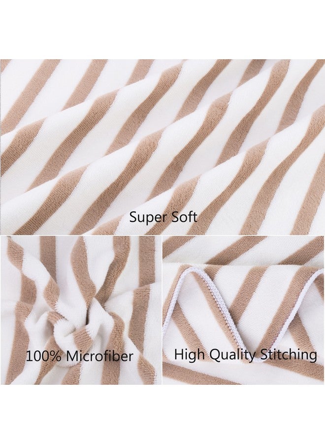 JML Microfiber Beach Towels, Large Bath Towel Set 6 Pack, 27" x 55" - Cabana Stripe - Quick Dry No linting, No Fading Microfiber Towels for Hair Wrap, Pool, Sport, Yoga, Camping, Swimming, Coffee - Image 3