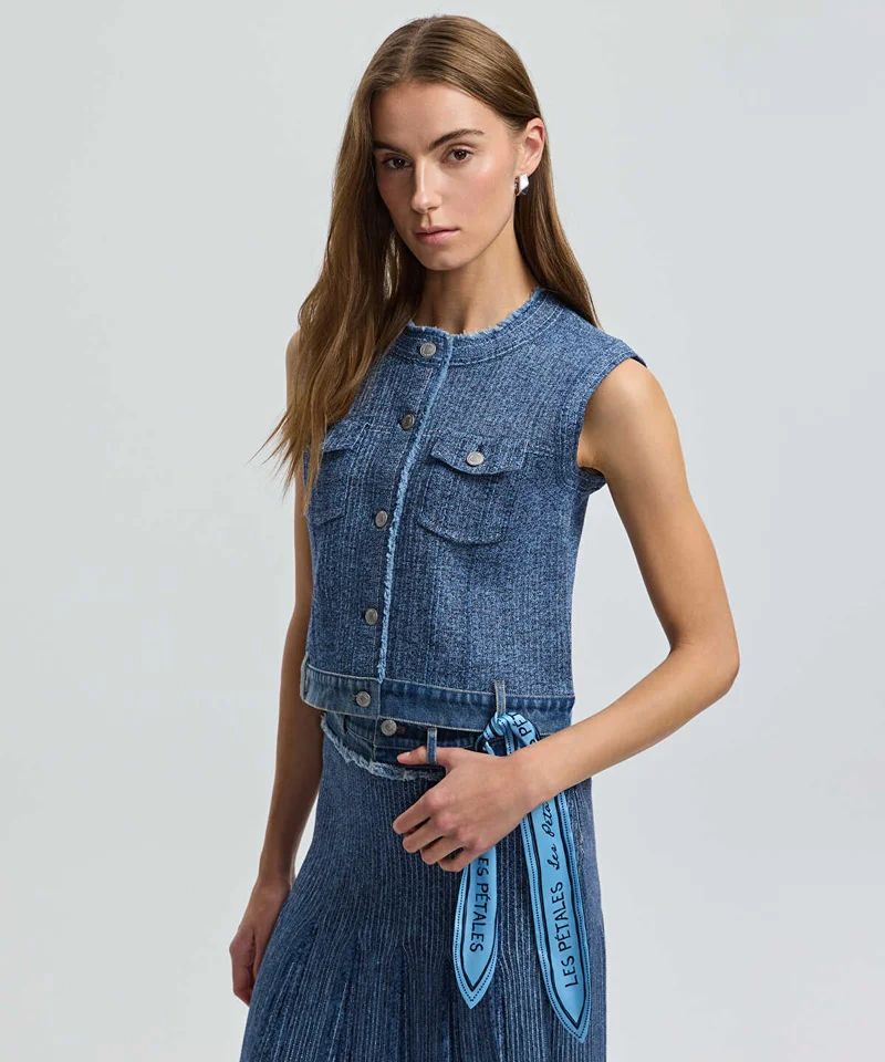 Ipekyol Pleated Mixed Media Skirt