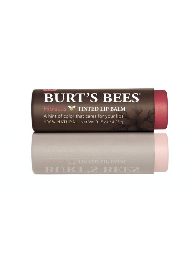 Burt's Bees Tinted Lip Balm, Hibiscus, 0.15 Ounce - Image 4