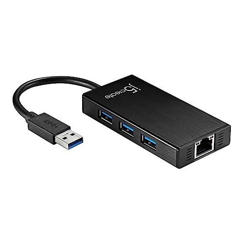 j5create USB 3.0 Multi-Adapter Hub- 3X USB 3.0 SuperSpeed Ports, Gigabit RJ45 Ethernet, Compatible with Windows and MacOS - Image 4