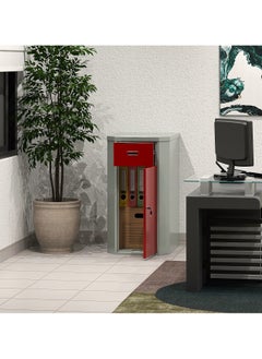 RIGID Steel Key Lock Cabinet with Single Drawer  92x50x63cm  - Image 1