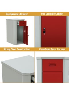 RIGID Steel Key Lock Cabinet with Single Drawer  92x50x63cm  - Image 3