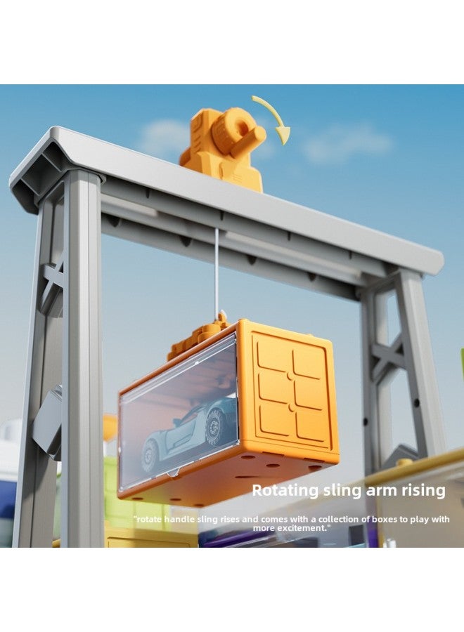 Super Large Children's Boat Toy Storage Sound And Light Cargo Ship Ship Model Boy Coasting Alloy Car-Color:SJ677 Luxury Large Cargo Ship  Color Box  - Image 4