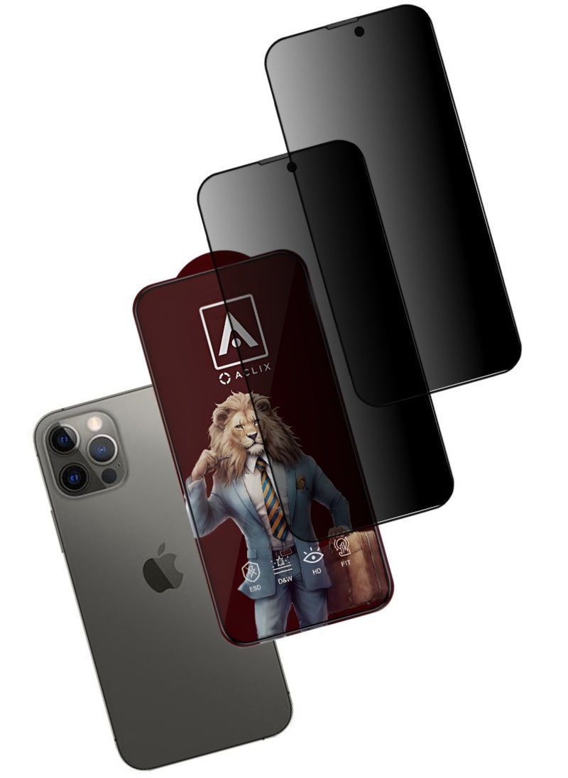 أكاليكس قطعتين، واقي شاشة عالي الجودة لهاتف آيفون 12 برو - Image 1