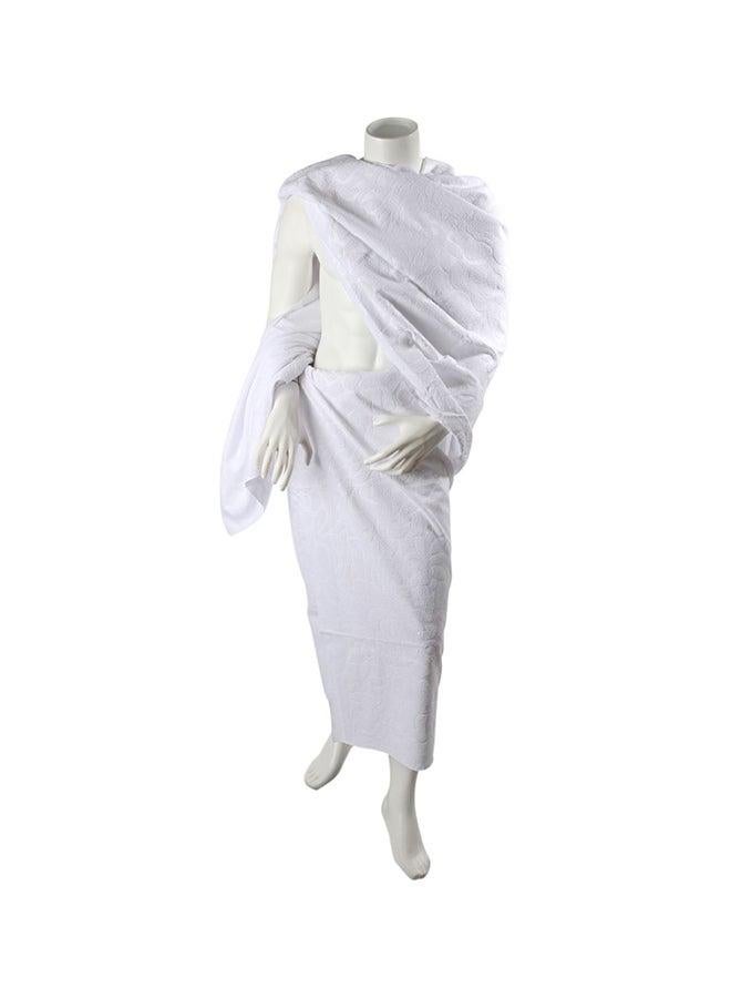 Hajj and Umrah Travel Outfit Set for Men and Women – Lightweight Breathable Ihram Clothing Includes Two-Piece Unstitched Garment with Matching Cap and Belt - Image 1
