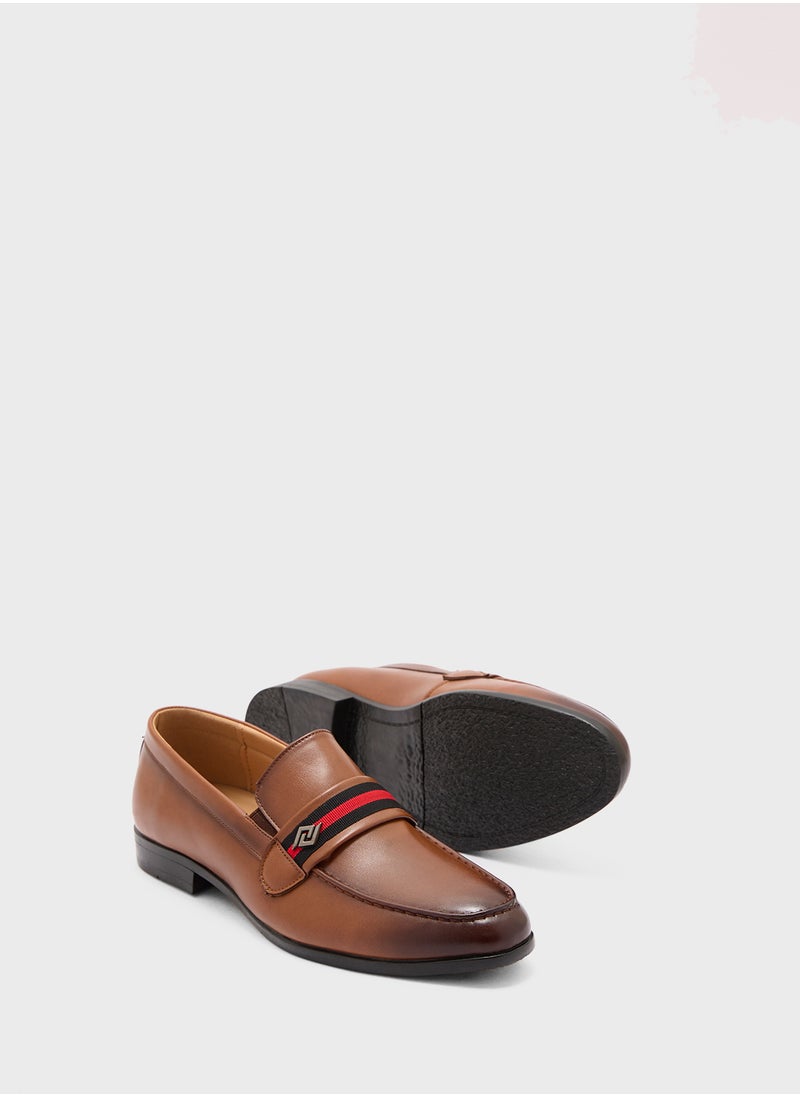 Robert Wood Webbing Detail Formal Slip Ons  - Image 3
