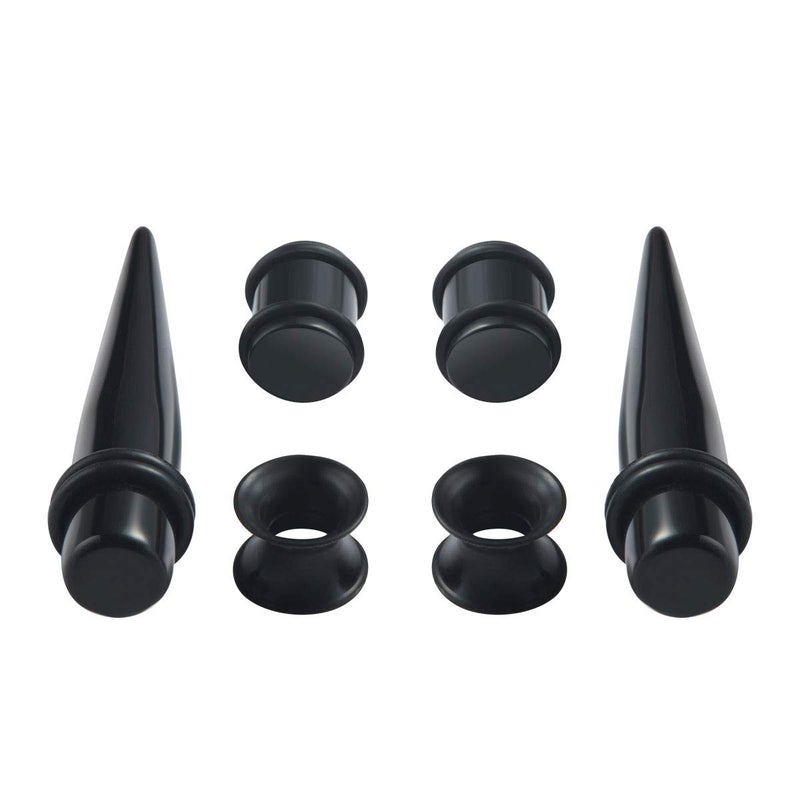 JDXN Ear Stretching Kit 14G to 00G - 50 Pieces Acrylic Tapers Silicone Tunnels Plugs Gauges Expander Set for Ear Piercing Jewelry Men Women - Image 5
