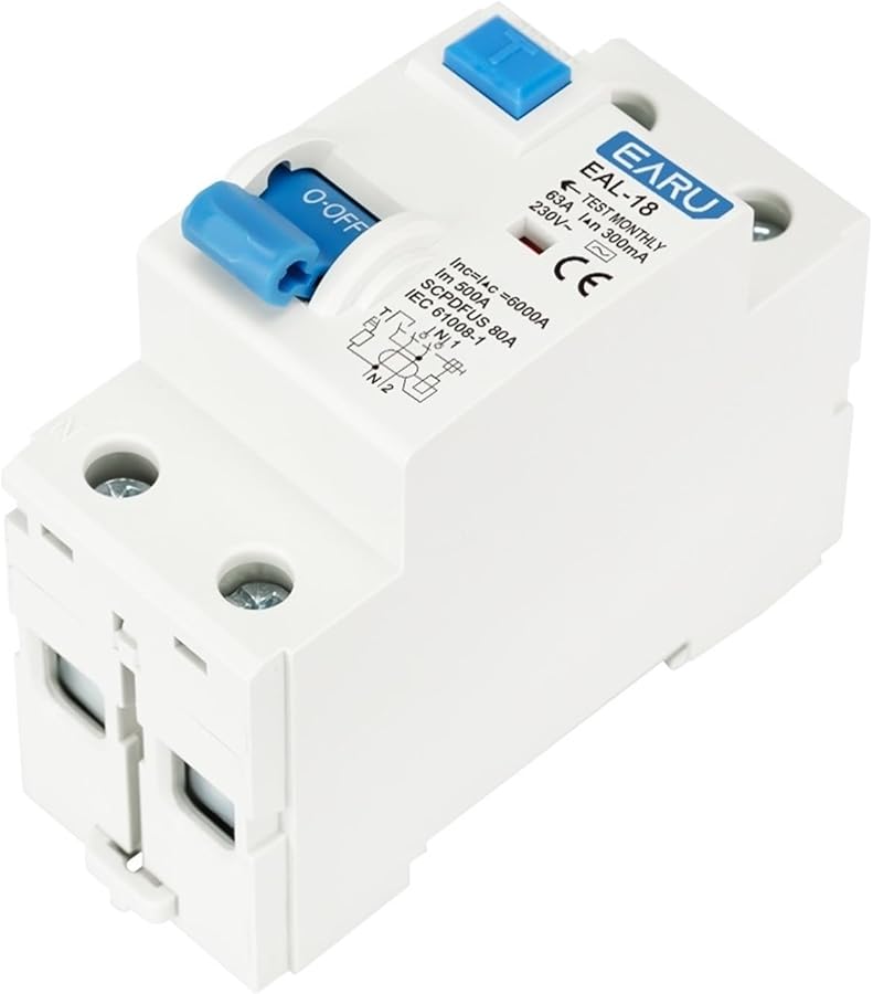 نوع التيار المتردد 2P 10mA 63A قاطع دائرة التيار المتبقي RCCB RCD ELCB حماية ضد التسرب الكهربائي - Image 1