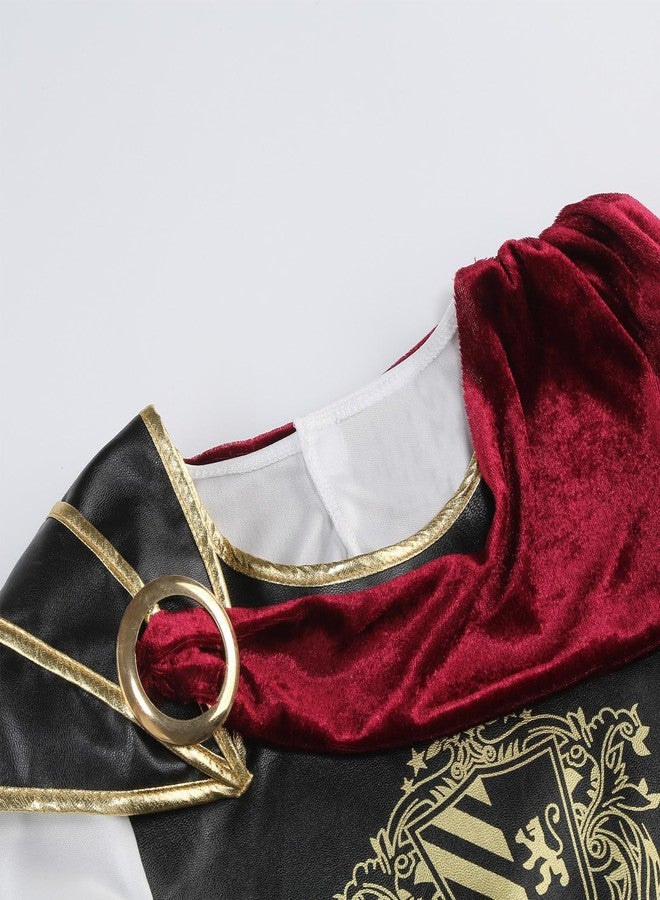 GRAJTCIN Kids Warrior Costume Medieval Roman Soldier Knight Viking Gladiator Costume for Boys Halloween Renaissance Cosplay Party 3XL (12-14Y) - Image 4