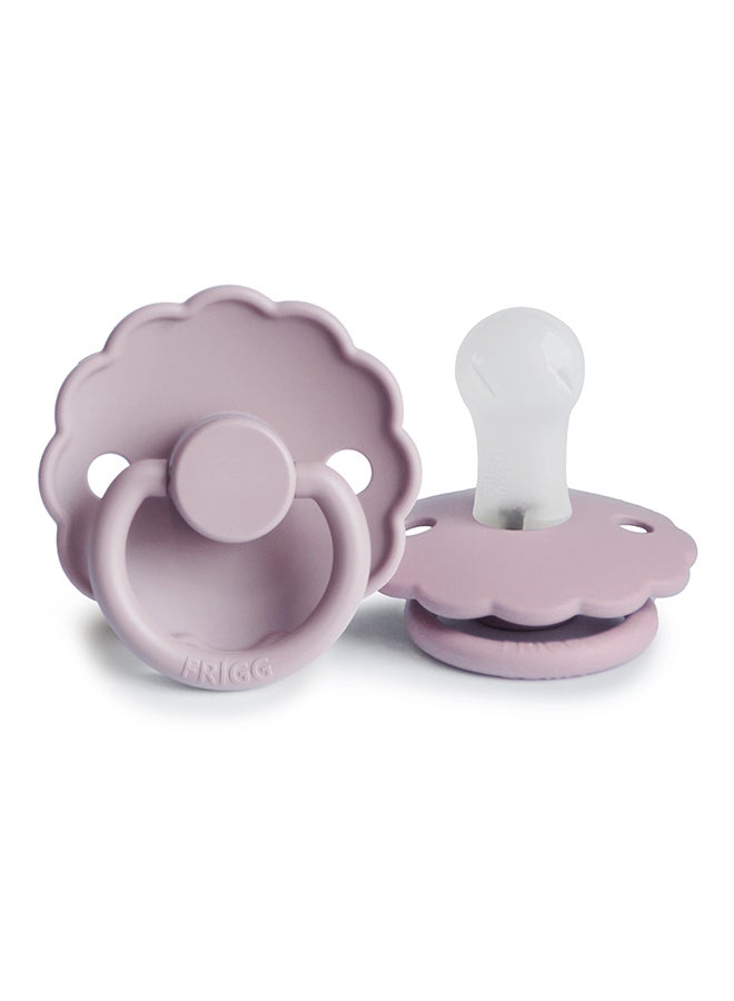 FRIGG Daisy Silicone Baby Pacifier 0-6M 1-Pack Soft Lilac - Size 1 - Image 2
