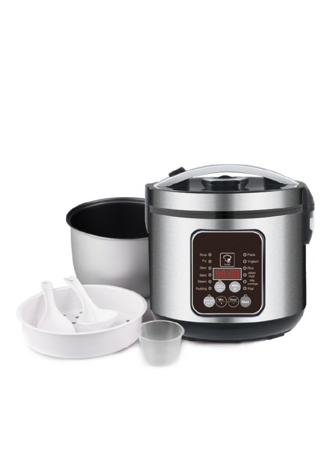 DSP 5L Multi-Function Rice Cooker – 700W – Digital Display – 12 Cooking Programs – 24H Timer – Stainless Steel Body – Non-Stick Inner Pot – Easy & Fast Cooking - Image 2