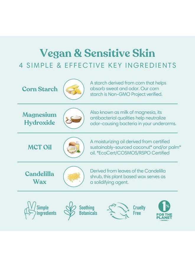 HUMBLE SIMPLE AND TRUE. - HUMBLE BRANDS Aluminum-Free Deodorant, Vegan and Cruelty- free, Formulated for Sensitive Skin, Palo Santo and Frankincense, 2.5 Ounce (Pack of 1) - Image 1