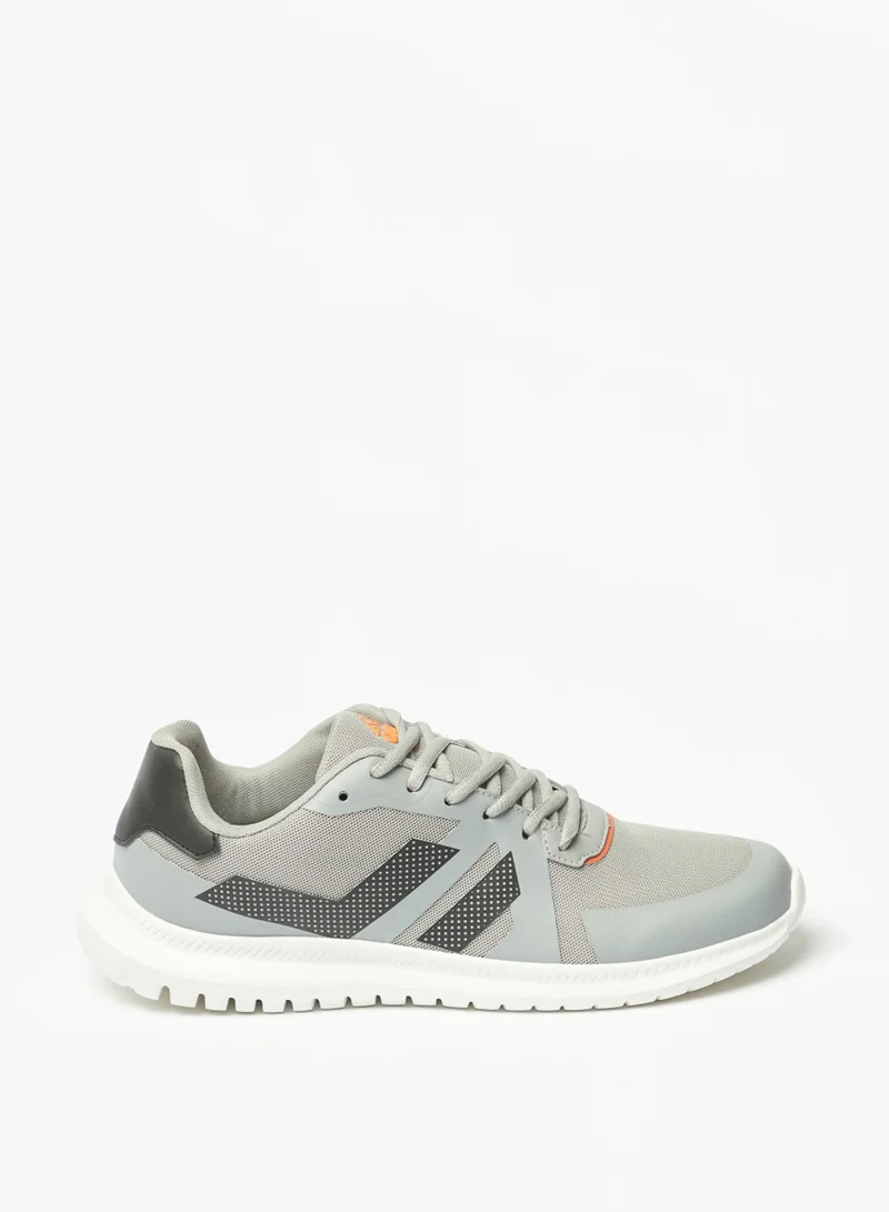 Oaklan by Shoexpress Mens Oaklan Textured Lace Up Sports Shoes By Shoexpress
