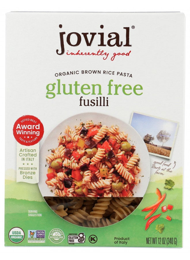 Jovial Jovial Pasta Brown rice Organic Fusilli, 12 oz - Image 1