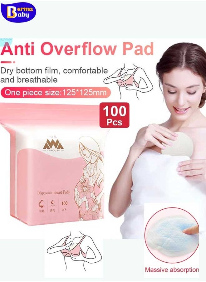 Berma Baby - 100/200/300 قطعة من الفوط الصحية القابلة للاستخدام مرة واحدة، وهي فوط صحية قابلة للتنفس ومصممة خصيصًا للحفاظ على الملابس جافة ونظيفة أثناء فترة الرضاعة أو أثناء مراحل الحمل المتأخرة - Image 1