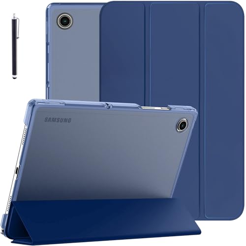 Robustrion Cover for Samsung Galaxy Tab A11 8.7 inch/Tab A9 8.7" Cover Case, Flip Stand Cover Case for Samsung Galaxy Tab A9 / A11 Tablet Cover with Transparent Back - Navy - Image 1