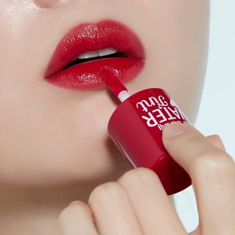 Dear Darling Water Tint Cherry Ade 2 Set (21AD) | Vivid Color Lip Stain with Moisturizing Weightless & Non-sticky Finish Lip Stain | Smudge-proof & Lightweight Lip Tint | K-beauty - Image 3