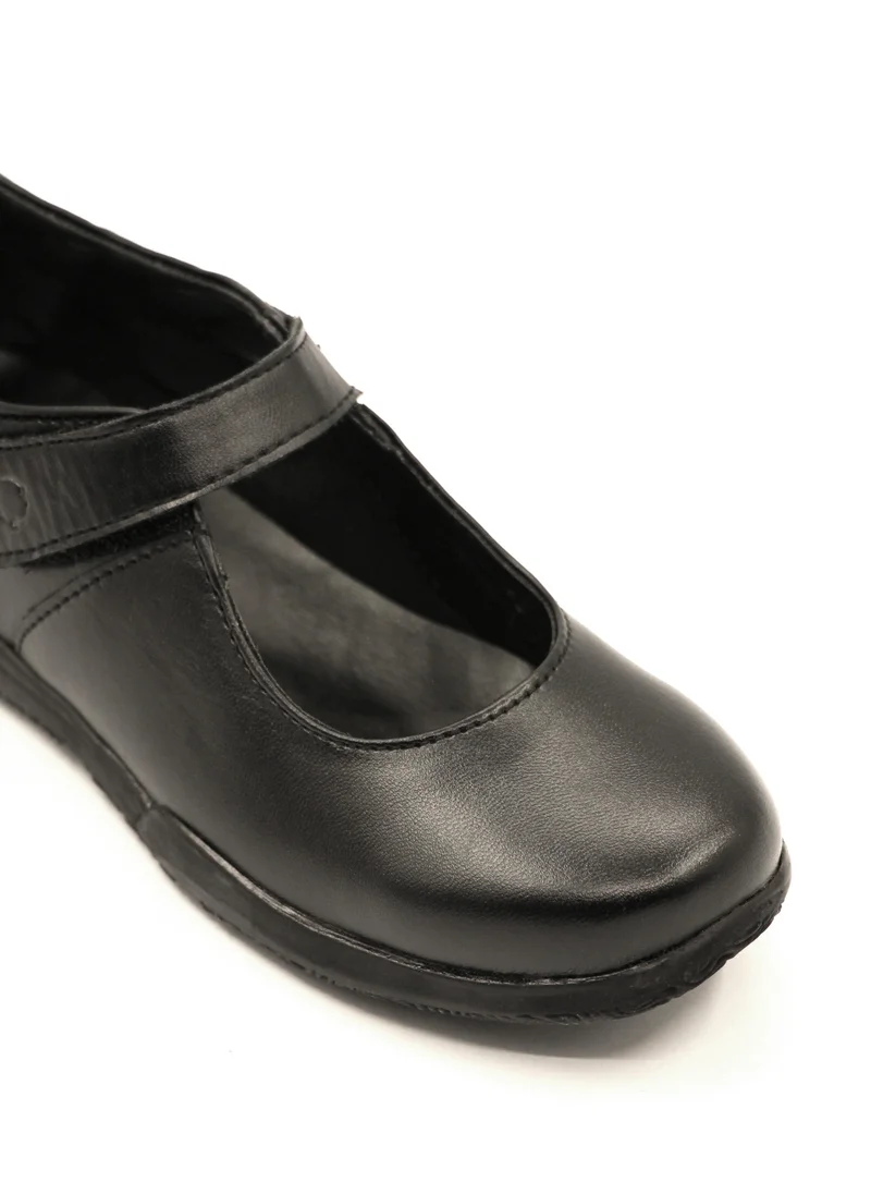 Geoomnii Girls School Shoes – Comfortable Black Formal Uniform Footwear for Daily Wear | Non-Slip Sole, Durable Stitching, Cushioned Insole | Back to School Essentials