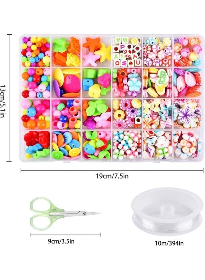 NIBEMINENT DIY Acrylic Crafting Beads Kit Box With Accessories - Image 4