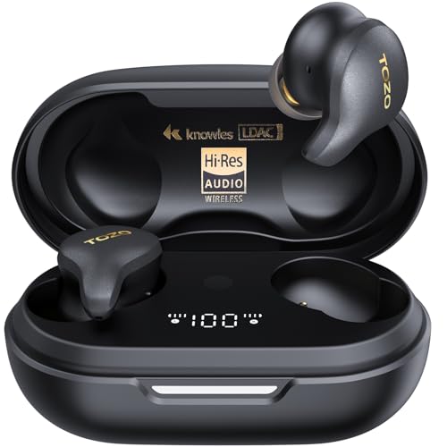 TOZO سماعات أذن لاسلكية TOZO Golden X1 مع سائق توازن و سائق ديناميكي هجين، سماعات بلوتوث OrigX Pro، LDAC وصوت عالي الدقة لاسلكي، سماعة رأس مع إلغاء الضوضاء النشط والبيئي - Image 1