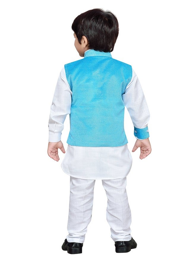 AJ Dezines كورتا بيجاما عادي للأطفال من AJ DEZINES (7004-FIROZI_6 (6-7 سنوات)) - Image 3