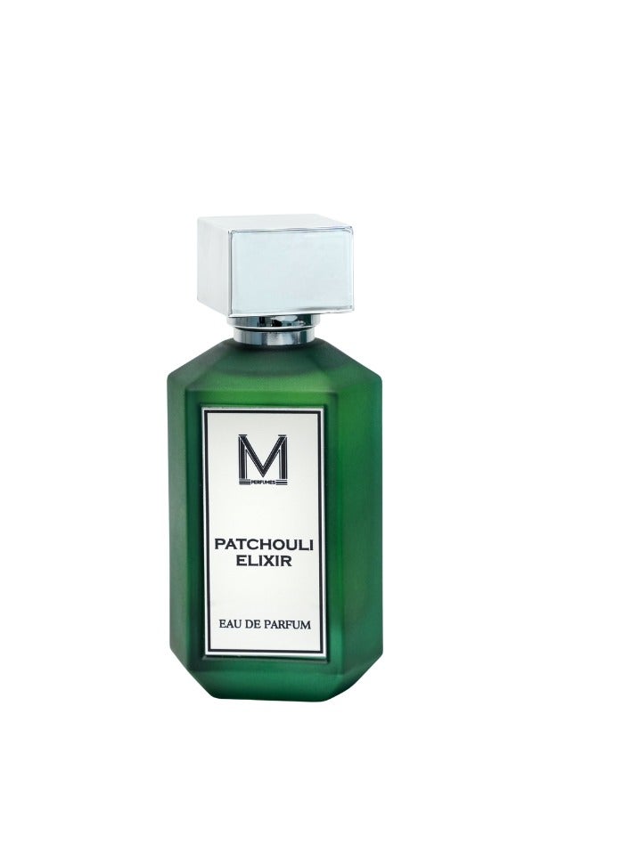 VM PERFUMES Patchouli Elixir Eau de Parfum 100ml – Oriental Woody Unisex Fragrance with Geranium, Lavender, Patchouli & Rose - Image 1