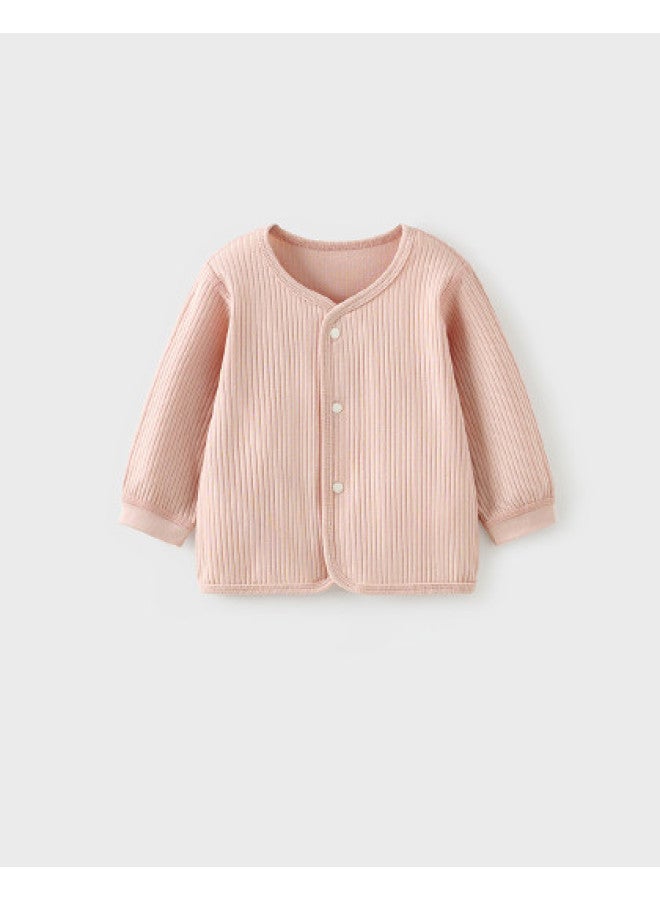 Tongtai Baby Top Spring And Autumn Season Baby Clothes Children's Homewear Underwear Autumn Wear Seamless Long Sleeve Cardigan Top - Image 1