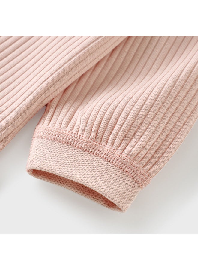 Tongtai Baby Top Spring And Autumn Season Baby Clothes Children's Homewear Underwear Autumn Wear Seamless Long Sleeve Cardigan Top - Image 3