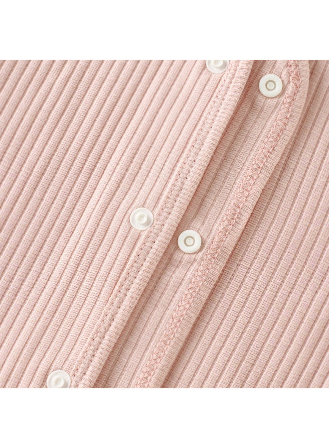 Tongtai Baby Top Spring And Autumn Season Baby Clothes Children's Homewear Underwear Autumn Wear Seamless Long Sleeve Cardigan Top - Image 5