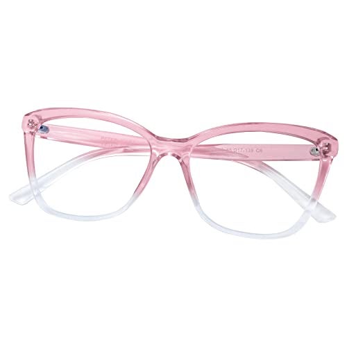 Peter Jones Purple Cateye Large Blue Light Blocking Computer/Gaming Glasses for Women/Girls (20385PL) - Image 1