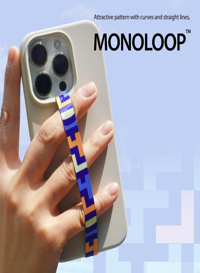 araree Monoloop Finger Phone Grip, Cell Phone Strap for Phone Case Non-Elastic Phone Grip Wireless Charging Compatible Phone Charm for Phone Case - Phone Grip Holder (Beige) - Image 2