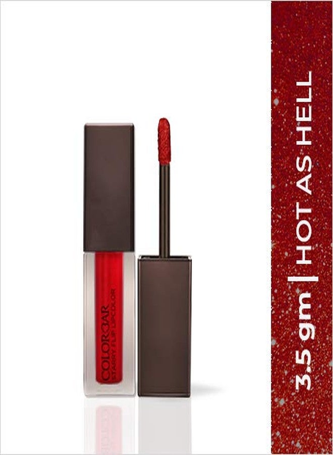 كلربار أحمر شفاه كولوربار ستاري فليب مات هوت آز هيل-001 | يدوم طويلاً وخفيف الوزن | مناسب لجميع أنواع البشرة | ملمس ناعم | تركيبة غنية بالأصباغ - Image 2