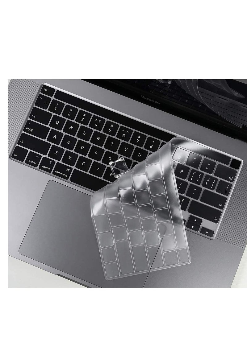 Generic - 3 in 1 For MacBook Pro 13 Inch Case 2022 2021 2020 2019 2018 2017 2016 Release A2338 M1 M2 A2289 A2251 A2159 A1989 A1706, Sparkly Hard Shell Cover +Keyboard Cover + Screen Protector--Glitter Clear - Image 1