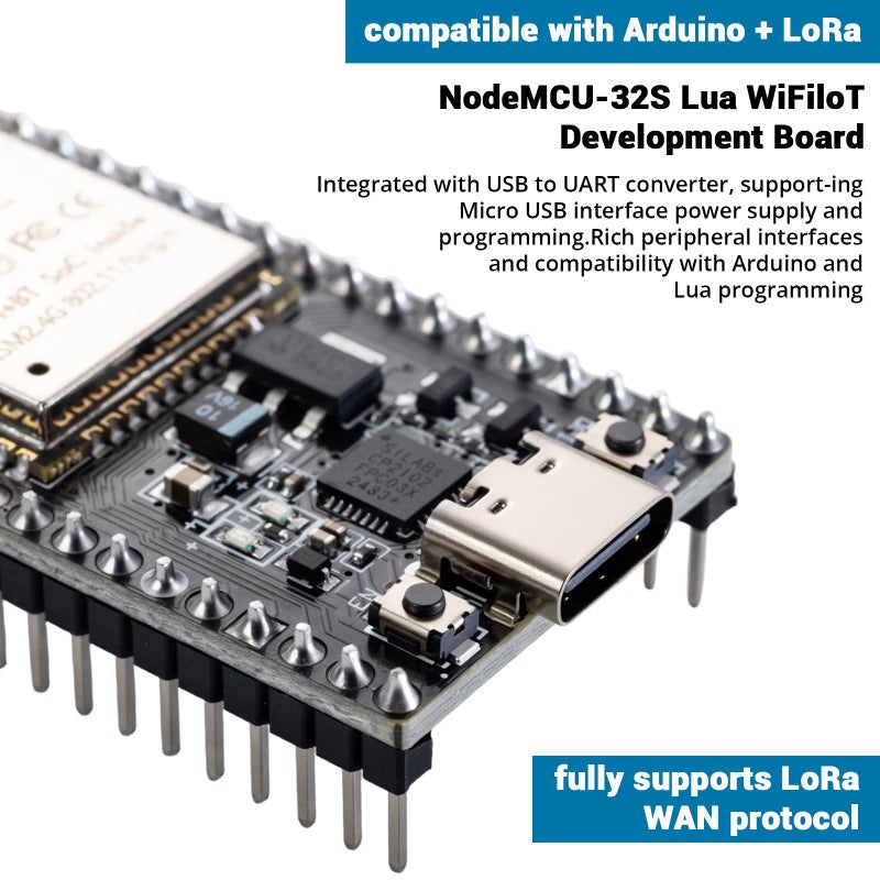 hiBCTR 6 Packs ESP32-DevKitC-32 Development Board modules(ESP-32D,ESP-32 CP2012 USB C with 38 pins),Supporting STA/AP/STA+AP,with WiFi+Bluetooth Dual-core and Type-C Interface. - Image 2