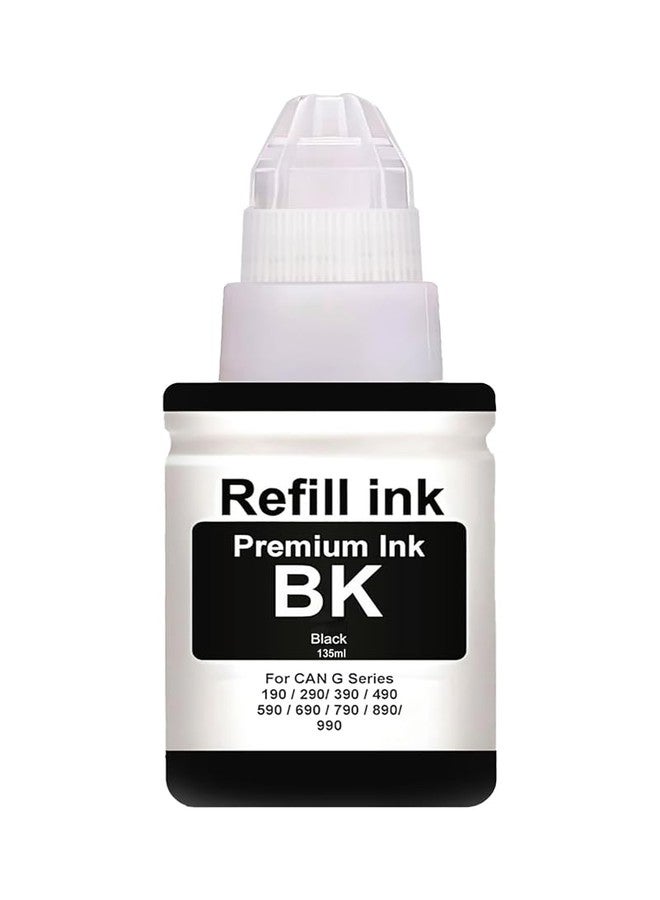 Hynear GI 790 Refill Ink Bottle Suitable for Canon PIXMA G1000 G1010 G2000 G2010 G3000 G3010 G4000 G4010 Printer (135 X 1Bottle/Black) - Image 1