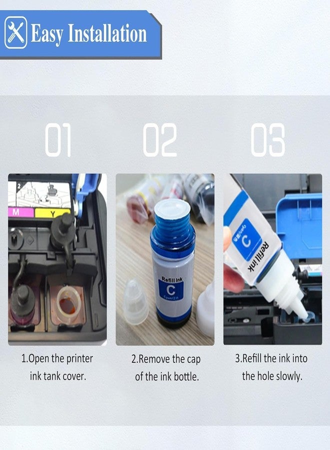 Hynear GI 790 Refill Ink Bottle Suitable for Canon PIXMA G1000 G1010 G2000 G2010 G3000 G3010 G4000 G4010 Printer (135 X 1Bottle/Black) - Image 5