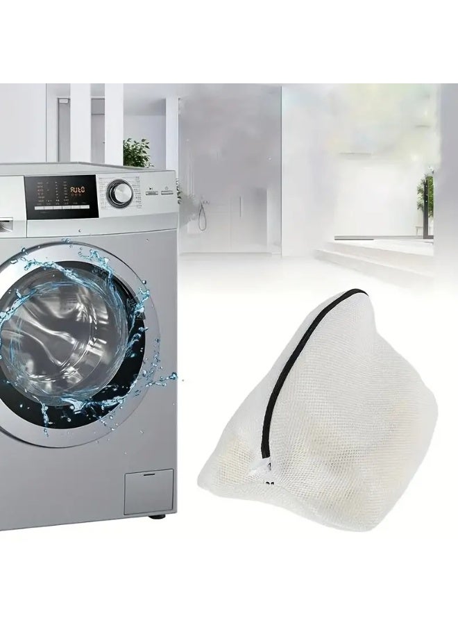 بانفيل مجموعة أكياس غسيل الأحذية - حقيبتان غسيل شبكيتان متينتان بسحاب للإغلاق، للأحذية الرياضية وأحذية الجري والأحذية الرياضية والأحذية الرقيقة - واقي غسيل أحذية قابل لإعادة الاستخدام للغسالة والسفر - Image 5