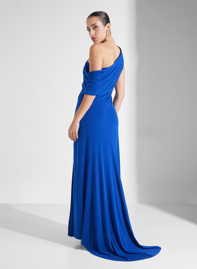 Ella Limited Edition Cobalt One-Shoulder Dress  - Image 2