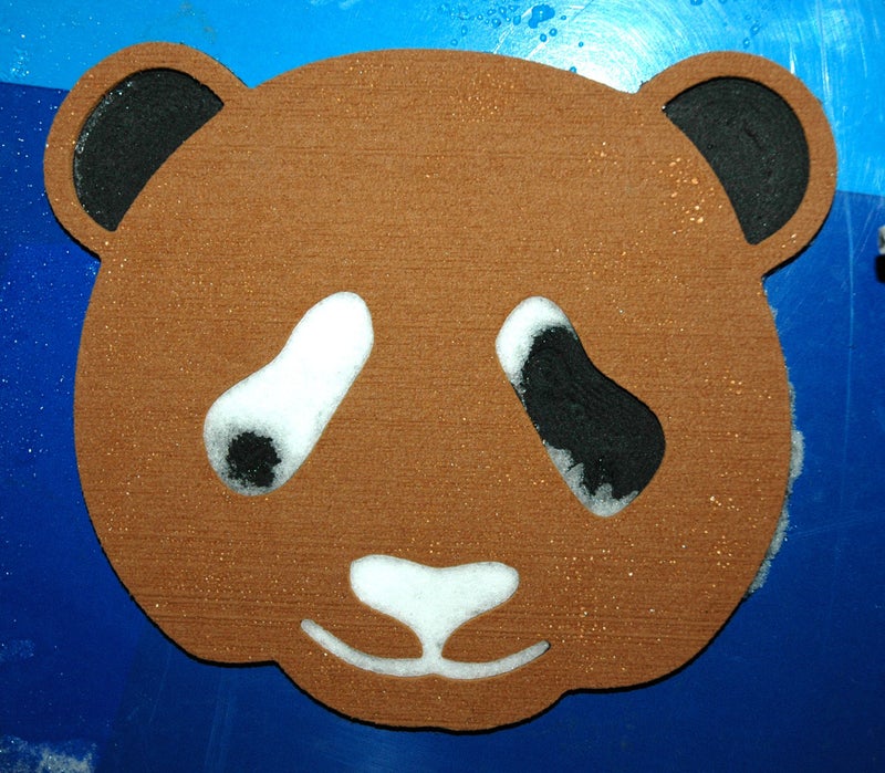 Toejamr Stomp Pad - Panda Bear FACE - Brown - Image 4