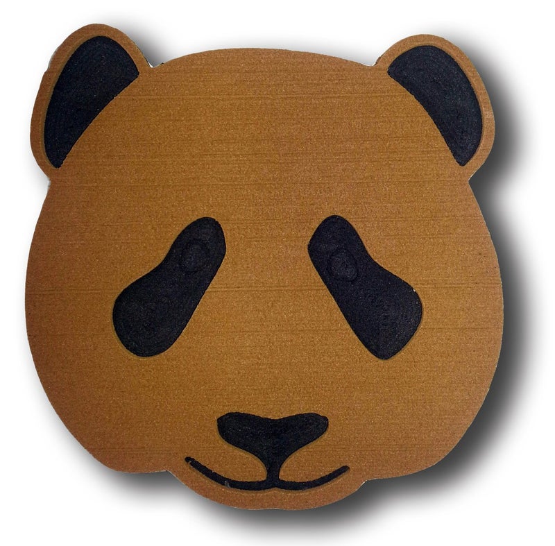 Toejamr Stomp Pad - Panda Bear FACE - Brown - Image 1