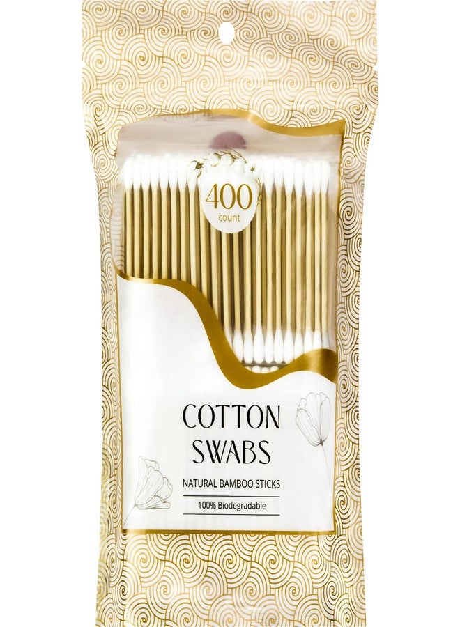 R-NEU 400 Bamboo Cotton Swabs, Dual Tipped, 3 Inch 100% Biodegradable Natural Cotton Qtips for Ears, Makeup, Cleaning, Home, Baby Care (400 Count) - Image 1