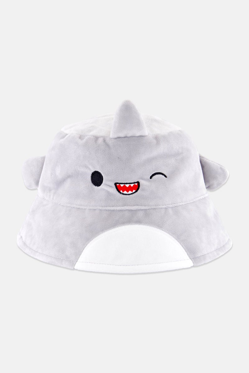 Squishmallows Kids Boy Graphic Buckle Hat, Grey - Image 1