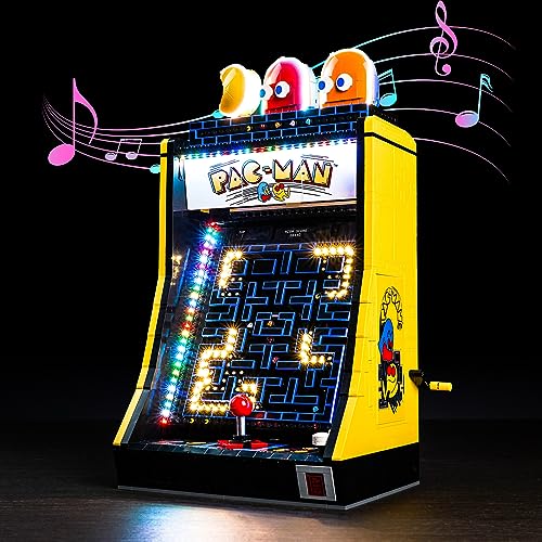 Hilighting Upgraded Led Light Kit Compatible with Lego Icons PACMan Arcade Building Blocks Model Music Version Compatible with Lego 10323Model Not Included - Image 1