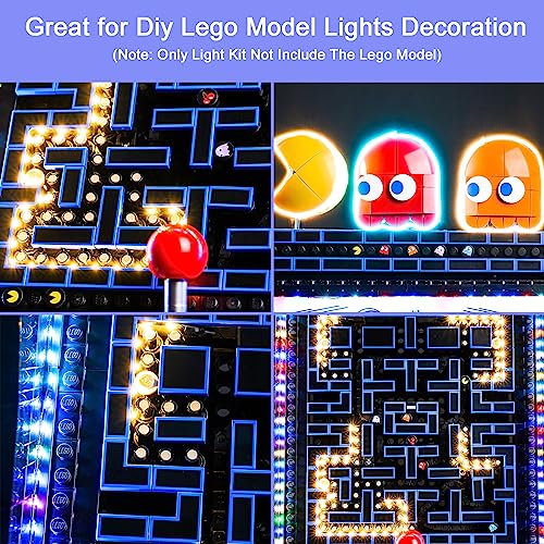 Hilighting Upgraded Led Light Kit Compatible with Lego Icons PACMan Arcade Building Blocks Model Music Version Compatible with Lego 10323Model Not Included - Image 5